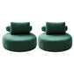 Modern Pillow Back Armless Living Room Solid Color Parsons Chair Green 2 Piece Set Without Ottoman Clearhalo 'Accent Chairs' 'accent_chairs' 'Chairs & Seating' 'furn' 'furn_accent_chairs' 'Furniture' 'Living Room Furniture' 6654461