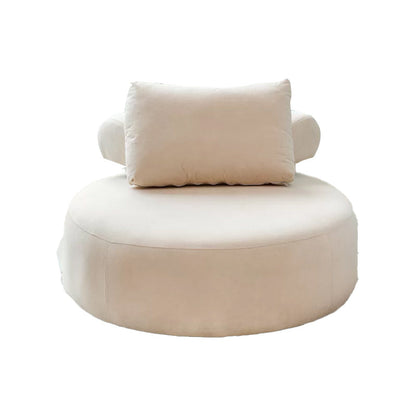 Modern Pillow Back Armless Living Room Solid Color Parsons Chair Beige 1 Piece Without Ottoman Clearhalo 'Accent Chairs' 'accent_chairs' 'Chairs & Seating' 'furn' 'furn_accent_chairs' 'Furniture' 'Living Room Furniture' 6654462
