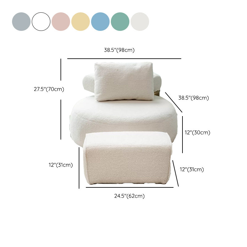 Modern Pillow Back Armless Living Room Solid Color Parsons Chair Clearhalo 'Accent Chairs' 'accent_chairs' 'Chairs & Seating' 'furn' 'furn_accent_chairs' 'Furniture' 'Living Room Furniture' 6654464