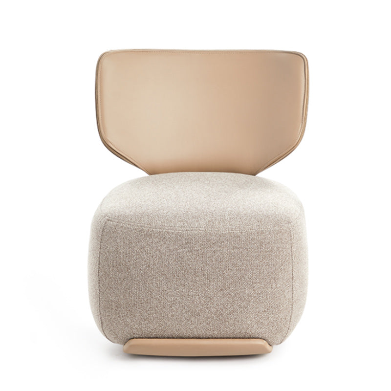 Mid-Century Modern Fixed Back Armless Fabric Solid Color Parsons Chair Clearhalo 'Accent Chairs' 'accent_chairs' 'Chairs & Seating' 'furn' 'furn_accent_chairs' 'Furniture' 'Living Room Furniture' 6654522