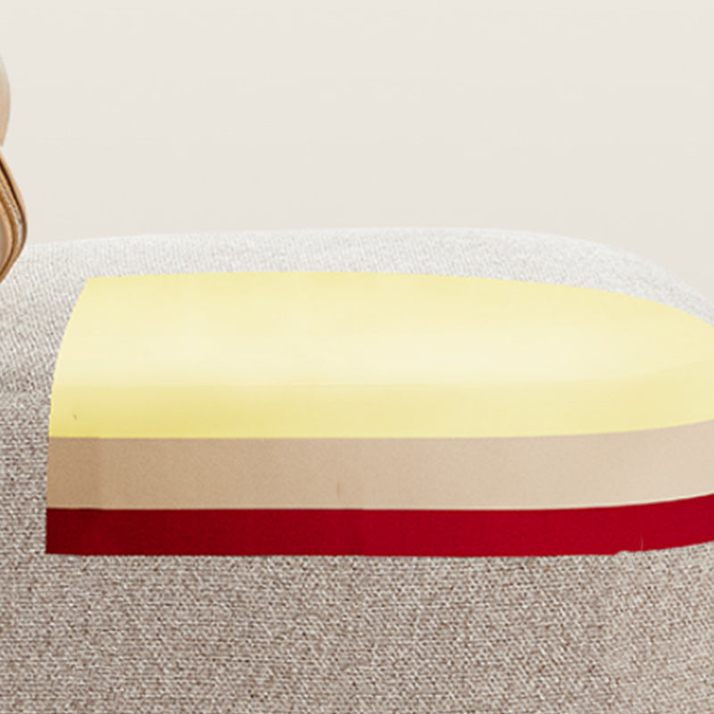 Mid-Century Modern Fixed Back Armless Fabric Solid Color Parsons Chair Clearhalo 'Accent Chairs' 'accent_chairs' 'Chairs & Seating' 'furn' 'furn_accent_chairs' 'Furniture' 'Living Room Furniture' 6654523