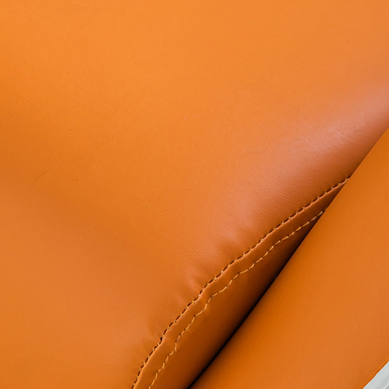 Glam Faux Leather Wingback Chair Tufted Back Basic Four Leg Chair Clearhalo 'Accent Chairs' 'accent_chairs' 'Chairs & Seating' 'furn' 'furn_accent_chairs' 'Furniture' 'Living Room Furniture' 6654543