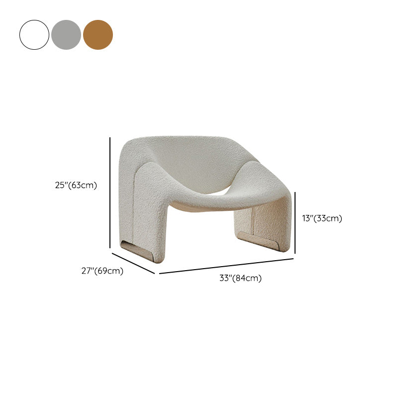 Upholstered Fabric Accent Armchair 33.07" Wide Accent Armchair Clearhalo 'Accent Chairs' 'accent_chairs' 'Chairs & Seating' 'furn' 'furn_accent_chairs' 'Furniture' 'Living Room Furniture' 6654610