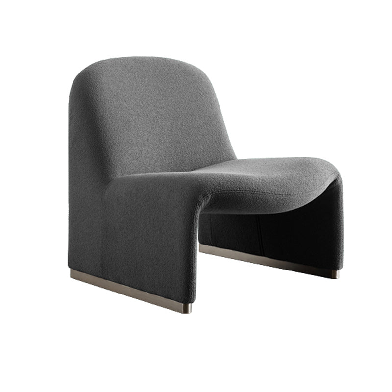 Scandinavian Accent Room Chair 24.8" Wide Fabric Lounge Accent Chair Clearhalo 'Accent Chairs' 'accent_chairs' 'Chairs & Seating' 'furn' 'furn_accent_chairs' 'Furniture' 'Living Room Furniture' 6654652