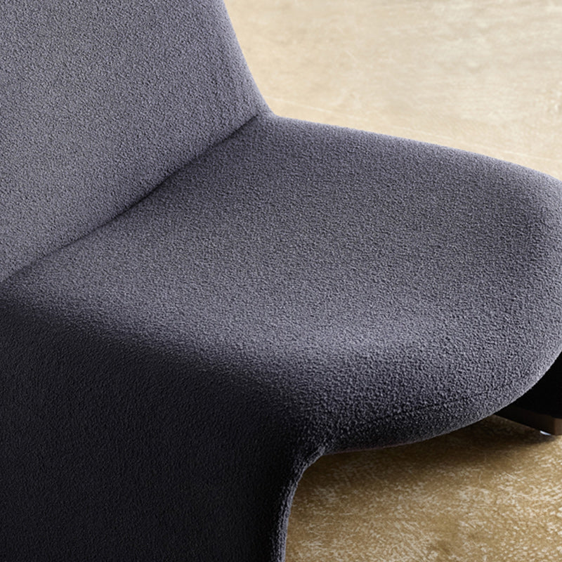 Scandinavian Accent Room Chair 24.8" Wide Fabric Lounge Accent Chair Clearhalo 'Accent Chairs' 'accent_chairs' 'Chairs & Seating' 'furn' 'furn_accent_chairs' 'Furniture' 'Living Room Furniture' 6654659