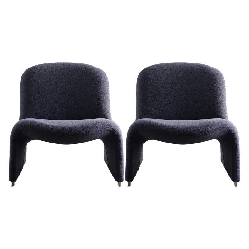 Scandinavian Accent Room Chair 24.8" Wide Fabric Lounge Accent Chair Purple Flannel 2 Piece Set Clearhalo 'Accent Chairs' 'accent_chairs' 'Chairs & Seating' 'furn' 'furn_accent_chairs' 'Furniture' 'Living Room Furniture' 6654663