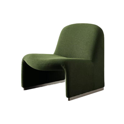 Scandinavian Accent Room Chair 24.8" Wide Fabric Lounge Accent Chair Army Green Flannel 1 Piece Clearhalo 'Accent Chairs' 'accent_chairs' 'Chairs & Seating' 'furn' 'furn_accent_chairs' 'Furniture' 'Living Room Furniture' 6654664