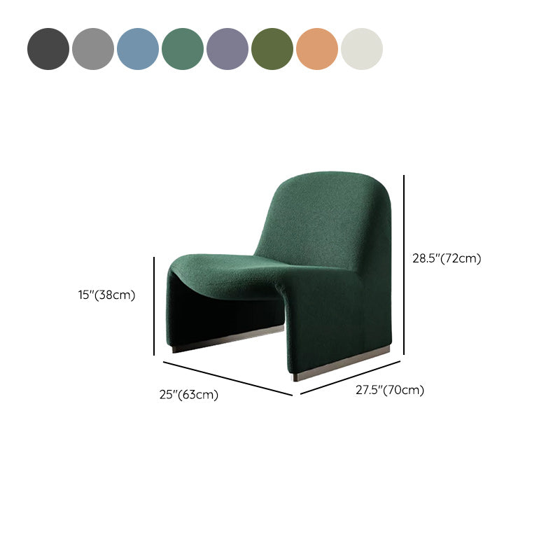 Scandinavian Accent Room Chair 24.8" Wide Fabric Lounge Accent Chair Clearhalo 'Accent Chairs' 'accent_chairs' 'Chairs & Seating' 'furn' 'furn_accent_chairs' 'Furniture' 'Living Room Furniture' 6654673