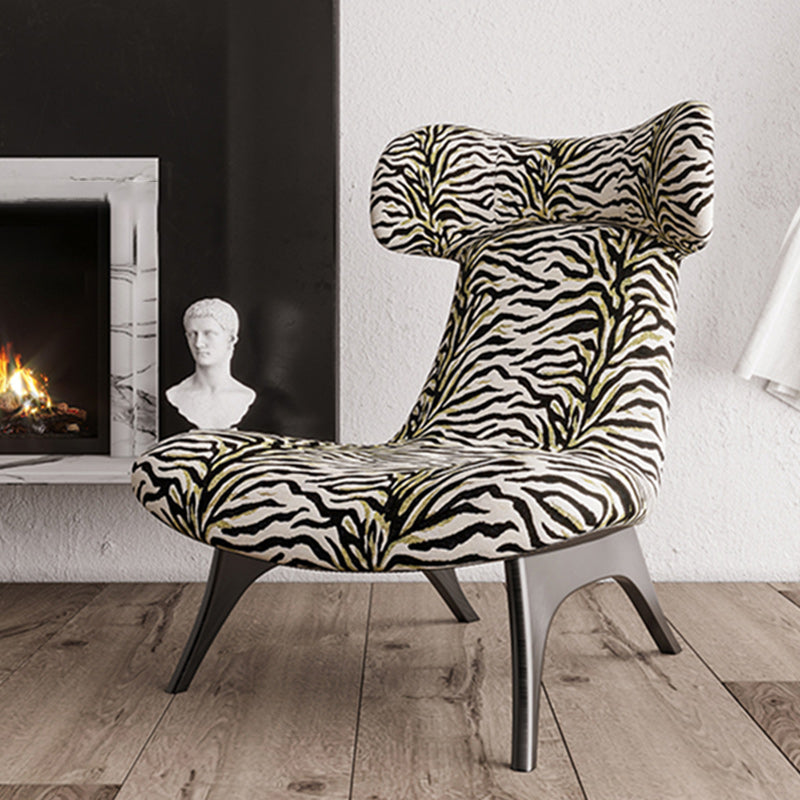 Mid-century Modern Wingback Chair Fixed Back Sled Armless Chair Clearhalo 'Accent Chairs' 'accent_chairs' 'Chairs & Seating' 'furn' 'furn_accent_chairs' 'Furniture' 'Living Room Furniture' 6654677