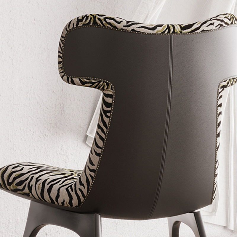 Mid-century Modern Wingback Chair Fixed Back Sled Armless Chair Clearhalo 'Accent Chairs' 'accent_chairs' 'Chairs & Seating' 'furn' 'furn_accent_chairs' 'Furniture' 'Living Room Furniture' 6654683