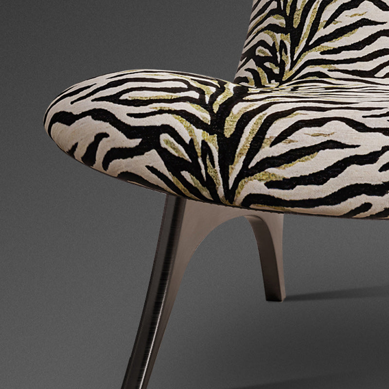 Mid-century Modern Wingback Chair Fixed Back Sled Armless Chair Clearhalo 'Accent Chairs' 'accent_chairs' 'Chairs & Seating' 'furn' 'furn_accent_chairs' 'Furniture' 'Living Room Furniture' 6654686