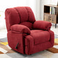 Position Lock Recliner Chair Power Reclining Type Standard Recliner Red Clearhalo 'Chairs & Seating' 'furn' 'furn_recliners' 'Furniture' 'Living Room Furniture' 'Recliners' 6654743