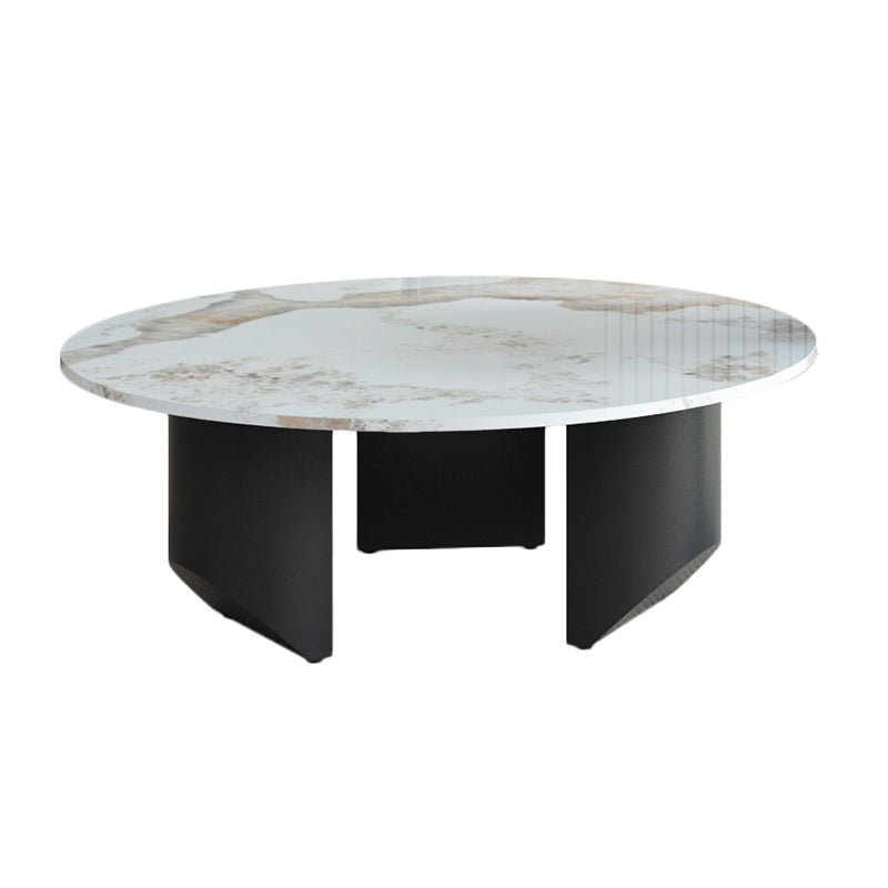 Modern Slate Coffee Table Round Coffee Table for Living Room Pandora Gold Clearhalo 'Coffee & Accent Tables' 'Coffee Tables' 'coffee_tables' 'furn' 'furn_coffee_tables' 'Furniture' 'Living Room Furniture' 6654815