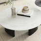 Modern Slate Coffee Table Round Coffee Table for Living Room Clearhalo 'Coffee & Accent Tables' 'Coffee Tables' 'coffee_tables' 'furn' 'furn_coffee_tables' 'Furniture' 'Living Room Furniture' 6654823