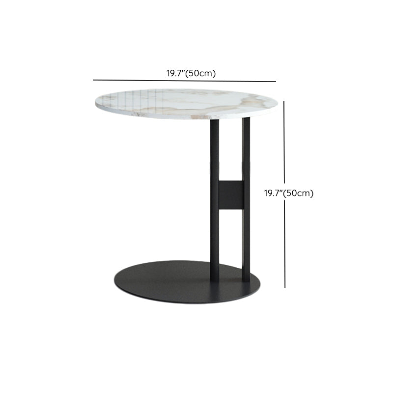 Modern Slate Coffee Table Round Coffee Table for Living Room Clearhalo 'Coffee & Accent Tables' 'Coffee Tables' 'coffee_tables' 'furn' 'furn_coffee_tables' 'Furniture' 'Living Room Furniture' 6654832