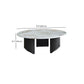 Modern Slate Coffee Table Round Coffee Table for Living Room Clearhalo 'Coffee & Accent Tables' 'Coffee Tables' 'coffee_tables' 'furn' 'furn_coffee_tables' 'Furniture' 'Living Room Furniture' 6654833