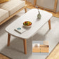 Modern Solid Wood Rectangular Coffee Table 4 Legs Folding Cocktail Table