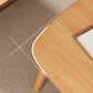 Modern Solid Wood Rectangular Coffee Table 4 Legs Folding Cocktail Table