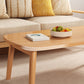 Modern Solid Wood Rectangular Coffee Table 4 Legs Folding Cocktail Table