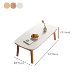 Tavolino rettangolare moderno in legno in legno 4 gambe pieghevole tavolo da cocktail