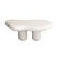 Contemporary Coffee Table 3 Legs Wooden Coffee Cocktail Table 47"L x 35.5"W x 16"H White Clearhalo 'Coffee & Accent Tables' 'Coffee Tables' 'coffee_tables' 'furn' 'furn_coffee_tables' 'Furniture' 'Living Room Furniture' 6654863
