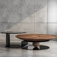 Contemporary Coffee Table Solid Wood Round Pedestal Coffee Cocktail Table Clearhalo 'Coffee & Accent Tables' 'Coffee Tables' 'coffee_tables' 'furn' 'furn_coffee_tables' 'Furniture' 'Living Room Furniture' 6654896