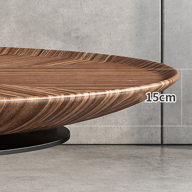 Contemporary Coffee Table Solid Wood Round Pedestal Coffee Cocktail Table Clearhalo 'Coffee & Accent Tables' 'Coffee Tables' 'coffee_tables' 'furn' 'furn_coffee_tables' 'Furniture' 'Living Room Furniture' 6654901