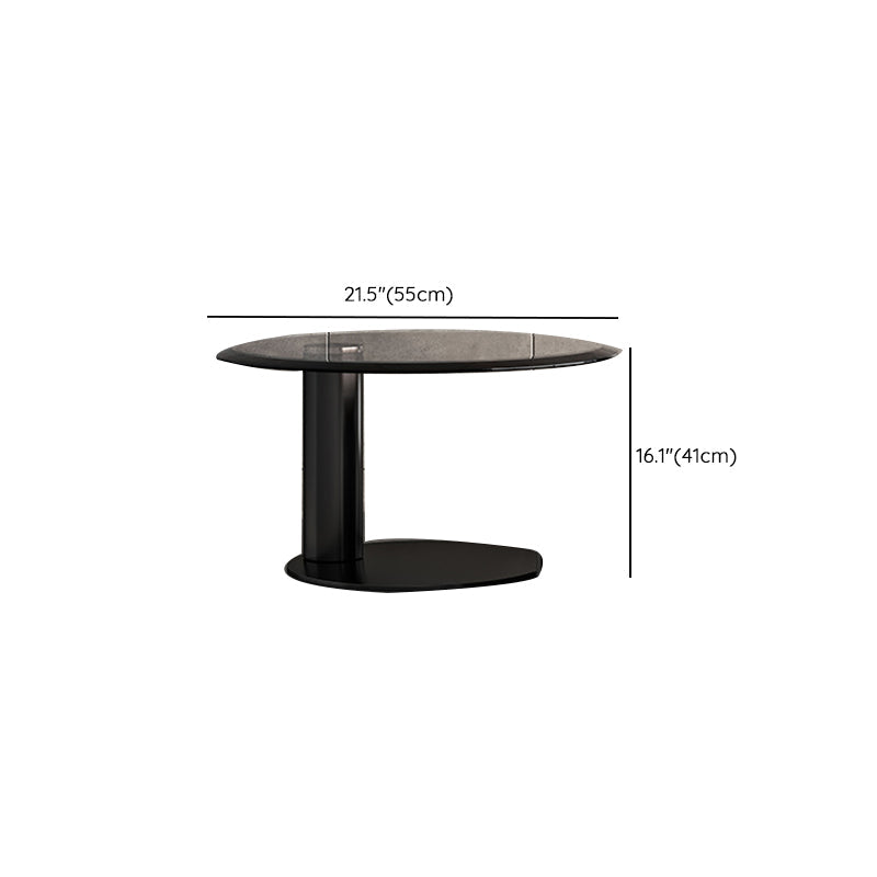 Contemporary Coffee Table Solid Wood Round Pedestal Coffee Cocktail Table Clearhalo 'Coffee & Accent Tables' 'Coffee Tables' 'coffee_tables' 'furn' 'furn_coffee_tables' 'Furniture' 'Living Room Furniture' 6654909