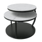 Glam Slate Coffee Table No Distressing Round Cocktail Table for Bedroom Clearhalo 'Coffee & Accent Tables' 'Coffee Tables' 'coffee_tables' 'furn' 'furn_coffee_tables' 'Furniture' 'Living Room Furniture' 6654954