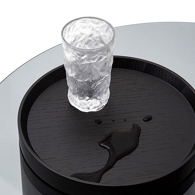 Modern Coffee Table Round Nesting Coffee Table with Storage Drawers Clearhalo 'Coffee & Accent Tables' 'Coffee Tables' 'coffee_tables' 'furn' 'furn_coffee_tables' 'Furniture' 'Living Room Furniture' 6654979