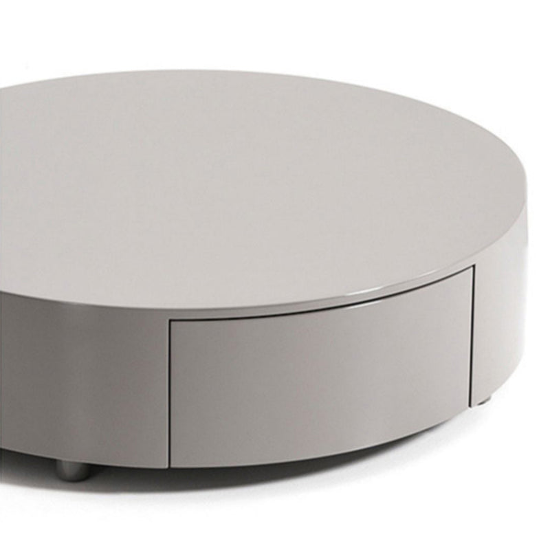 Modern Coffee Table Round Nesting Coffee Table with Storage Drawers Clearhalo 'Coffee & Accent Tables' 'Coffee Tables' 'coffee_tables' 'furn' 'furn_coffee_tables' 'Furniture' 'Living Room Furniture' 6654980