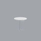 Table de cocktail en ardoise et acrylique Table basse ronde blanche moderne