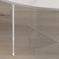 Table de cocktail en ardoise et acrylique Table basse ronde blanche moderne