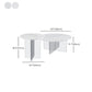 Table de cocktail en ardoise et acrylique Table basse ronde blanche moderne