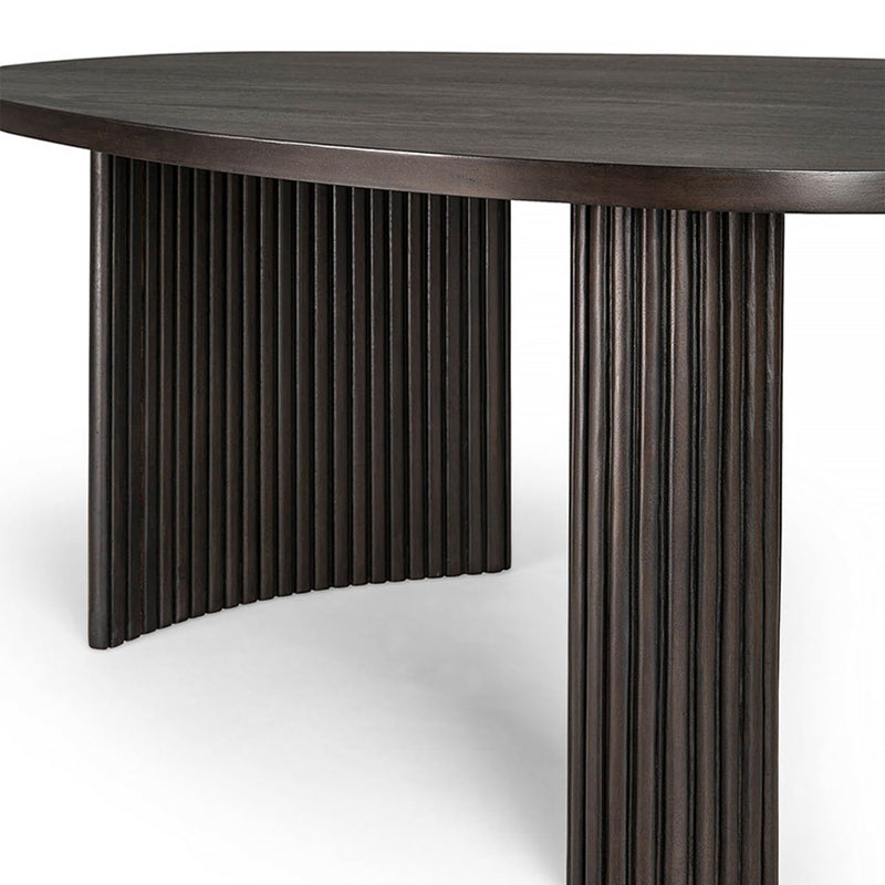 Solid Wood Coffee Table Black 3 Legs Coffee Table for Living Room