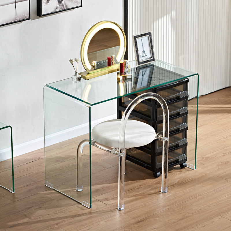 Trucco contemporaneo vanità in piedi da letto in vetro set di vanità per trucco
