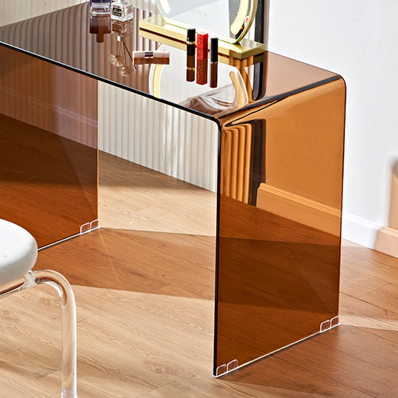 Trucco contemporaneo vanità in piedi da letto in vetro set di vanità per trucco