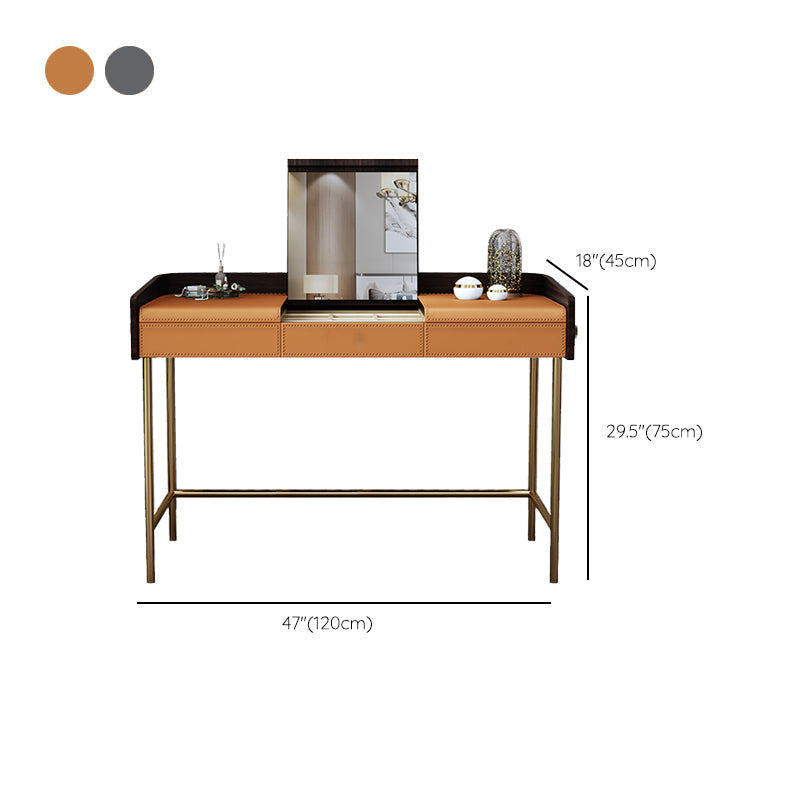 Glam da 17,72 "vanità per trucco in legno con 2 cassetti per la camera da letto