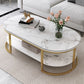 16"H Contemporary Coffee Table Single Wood Coffee Cocktail Table Clearhalo 'Coffee & Accent Tables' 'Coffee Tables' 'coffee_tables' 'furn' 'furn_coffee_tables' 'Furniture' 'Living Room Furniture' 6655327