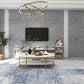 16"H Contemporary Coffee Table Single Wood Coffee Cocktail Table Clearhalo 'Coffee & Accent Tables' 'Coffee Tables' 'coffee_tables' 'furn' 'furn_coffee_tables' 'Furniture' 'Living Room Furniture' 6655331