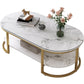 16"H Contemporary Coffee Table Single Wood Coffee Cocktail Table Clearhalo 'Coffee & Accent Tables' 'Coffee Tables' 'coffee_tables' 'furn' 'furn_coffee_tables' 'Furniture' 'Living Room Furniture' 6655333