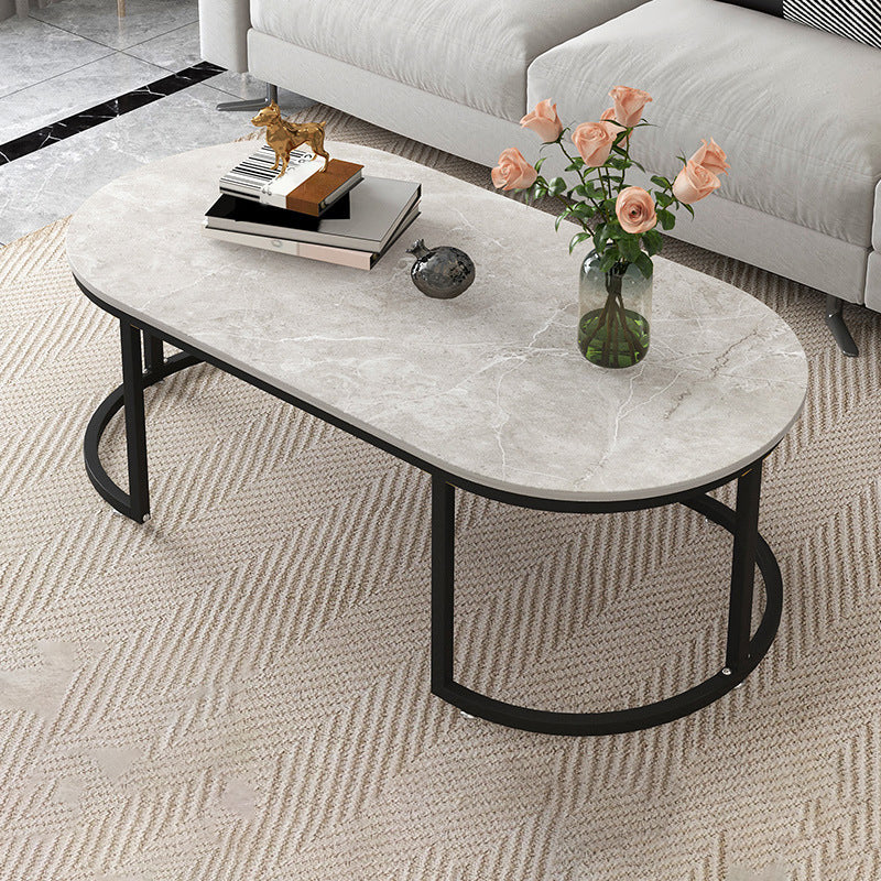 16"H Contemporary Coffee Table Single Wood Coffee Cocktail Table 39.5"L x 24"W x 16.5"H Gray Shelves Not Included Clearhalo 'Coffee & Accent Tables' 'Coffee Tables' 'coffee_tables' 'furn' 'furn_coffee_tables' 'Furniture' 'Living Room Furniture' 6655343