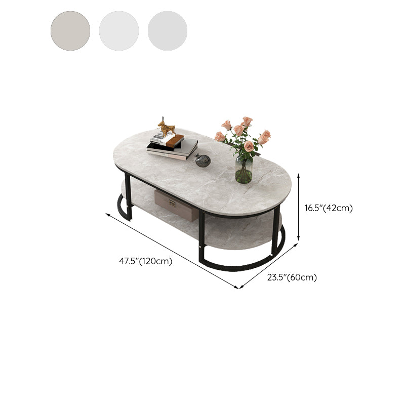 16"H Contemporary Coffee Table Single Wood Coffee Cocktail Table Clearhalo 'Coffee & Accent Tables' 'Coffee Tables' 'coffee_tables' 'furn' 'furn_coffee_tables' 'Furniture' 'Living Room Furniture' 6655353