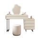 Contemporary Vanity Dressing Table in Beige with 2/5 Drawers