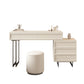 Contemporary Vanity Dressing Table in Beige with 2/5 Drawers