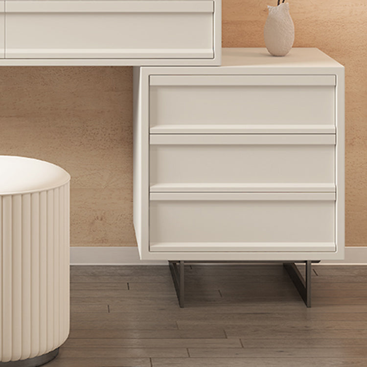 Hedendaagse ijdelheidskapietafel in beige met 2/5 laden