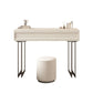 Contemporary Vanity Dressing Table in Beige with 2/5 Drawers