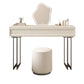Contemporary Vanity Dressing Table in Beige with 2/5 Drawers