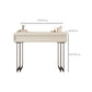 Contemporary Vanity Dressing Table in Beige with 2/5 Drawers