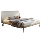 Pine Wood and Beech Slat Bed Foam Panel Modern Standard Bed Upholstered Headboard Clearhalo 'Bedroom Furniture' 'Beds' 'furn' 'furn_beds' 'Furniture' 6655530